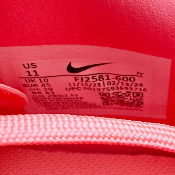 Nike Womens Phantom GX II Academy Turf Soccer Sneakers US L 11.5 R 11 Pink EUC - Picture 13 of 14
